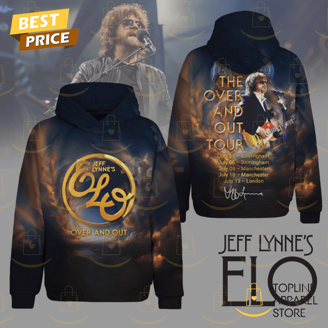 Jeff Lynnes S Elo The Over And Our Tour Signature Hoodie Jeff Lynnes S Elo The Over And Our Tour Signature Hoodie