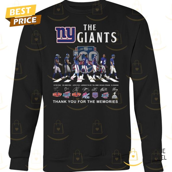 New York Giants Signature Thank You For The Memories Unisex T-Shirt