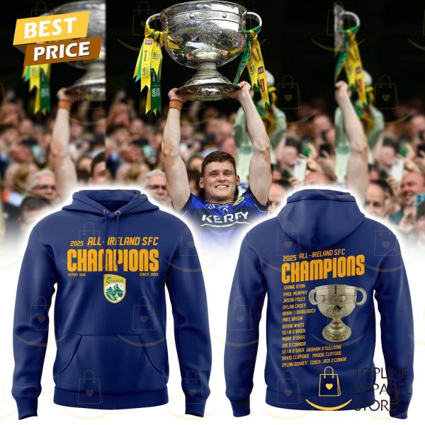 Kerry GAA All-Ireland Champions 2025 Hoodie – Blue