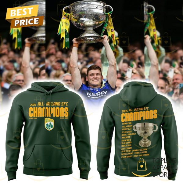 Kerry GAA All-Ireland Champions 2025 Hoodie – Green