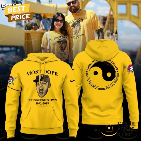 Mac Miller Most Dope x Pittsburgh Pirates Pittsburgh Own Hoodie – Gold