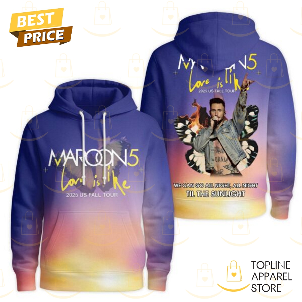 Maroon 5 2025 Us Fall Tour Hoodie Maroon 5 2025 Us Fall Tour Hoodie