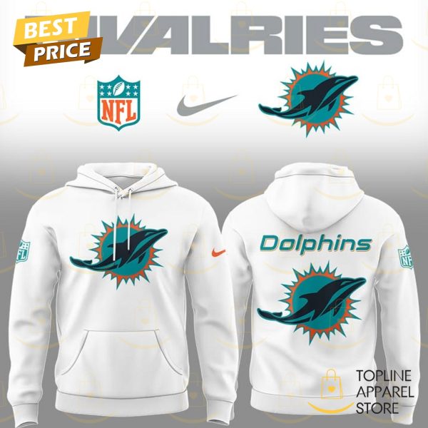 Miami Dolphins 2025 White Hoodie