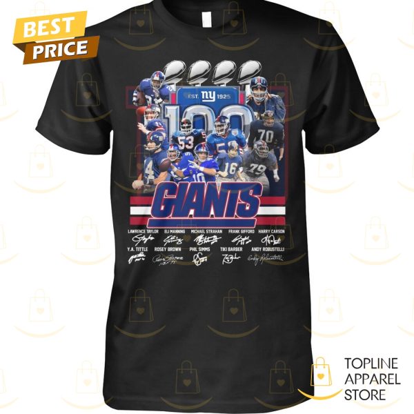 New York Giants Est 1925 Signature Unisex T-Shirt