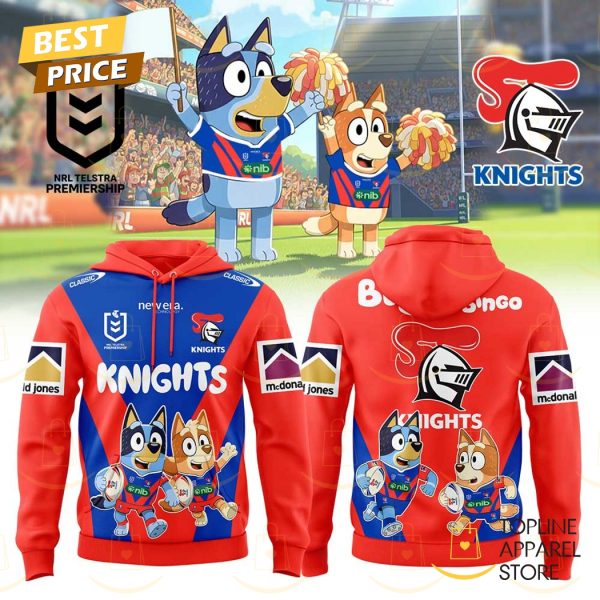 Newcastle Knights Bluey And Bingo Hoodie