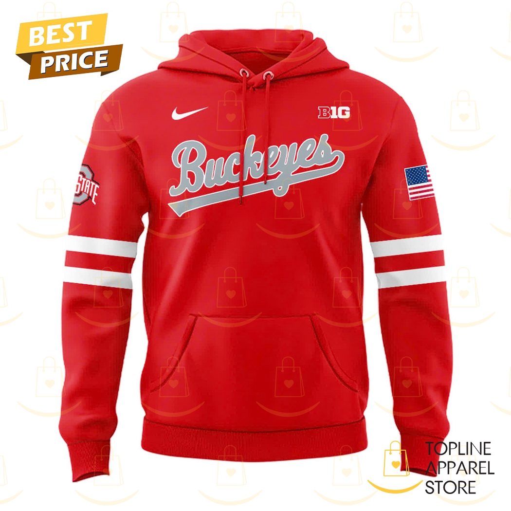 Ohio State Buckeyes 2025 Scarlet Hoodie Ohio State Buckeyes 2025 Scarlet Hoodie