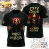 Ozzy Osbourne Prince Of Darkness 1948-2025 Thank You For The Memories Signature 3D T-Shirt