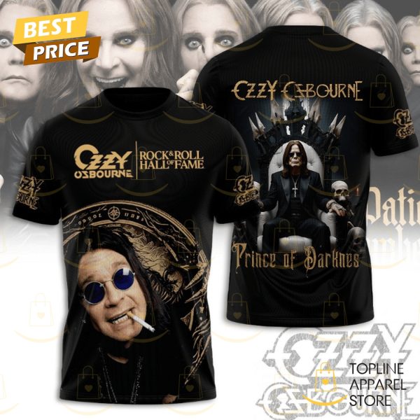 Ozzy Osbourne Rock & Roll Hall Of Fame Prince Of Darkness 3D T-Shirt