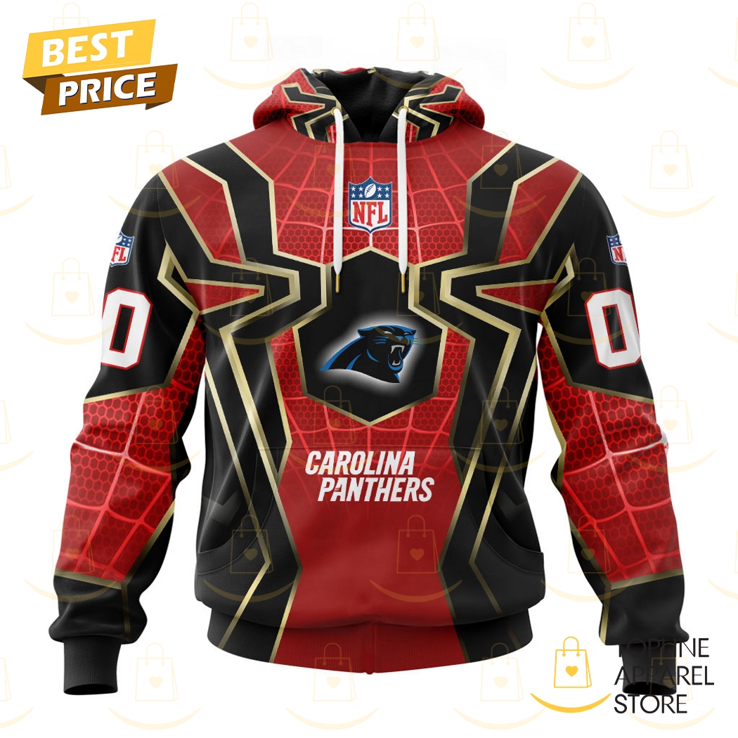 Personalized Carolina Panthers x Spider Man Far From Home Hoodie