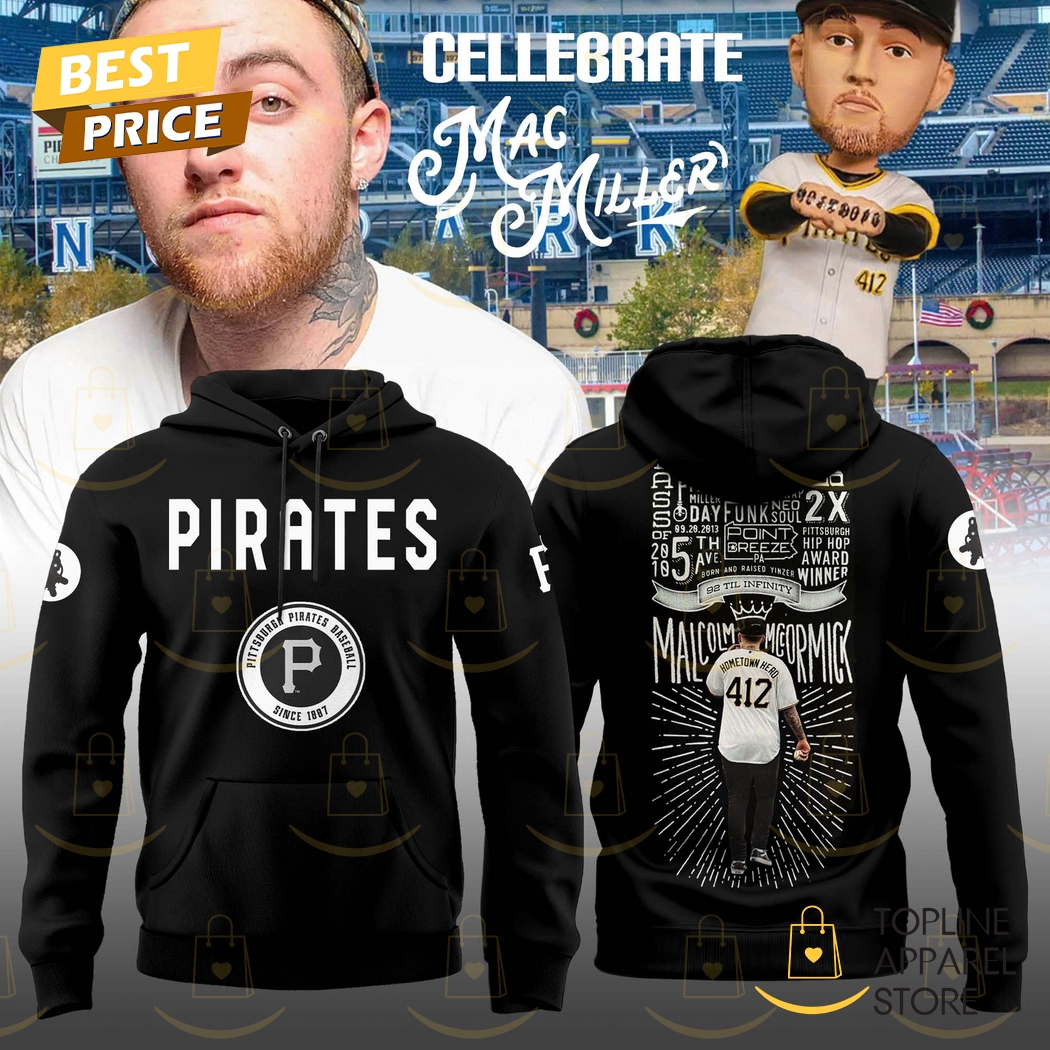 Pittsburgh Pirates x Celebrate Mac Miller Hoodie Pittsburgh Pirates x Celebrate Mac Miller Hoodie