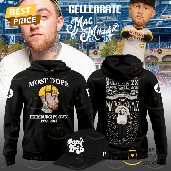 Pittsburgh Pirates x Celebrate Mac Miller Most Dope Pittsburgh Own 1992-2018 Hoodie