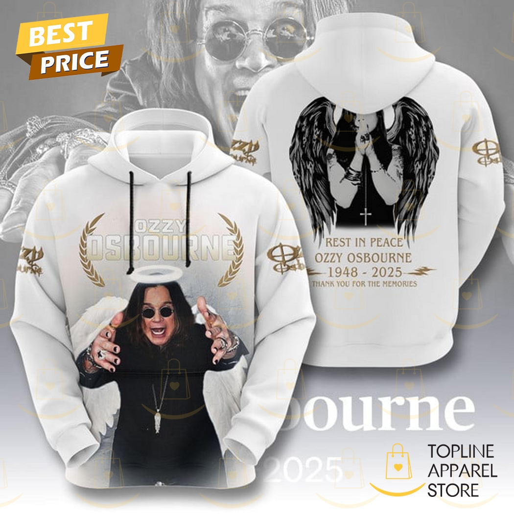 Rest In Peace 1948-2025 Ozzy Osbourne Thank You For The Memories Hoodie Rest In Peace 1948-2025 Ozzy Osbourne Thank You For The Memories Hoodie