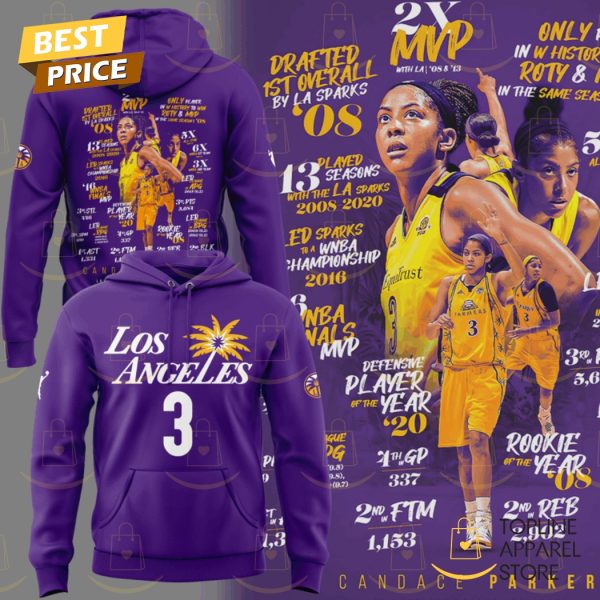 Candace Parker Los Angeles Sparks 2X MVP Hoodie