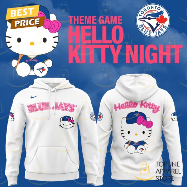 Toronto Blue Jays x Kitty 2025 Hoodie – White