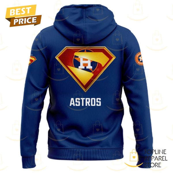 Houston Astros x Superman 2025 Blue Hoodie