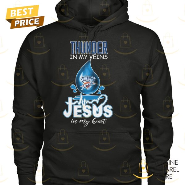 Oklahoma City Thunder In My Veins Jesus In My Heart Unisex T-Shirt