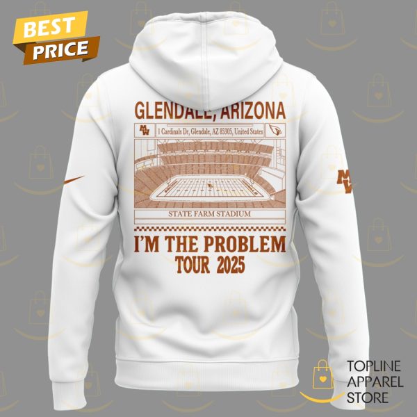 Morgan Wallen x Arizona Cardinals Im The Problem Tour 2025 Hoodie – White