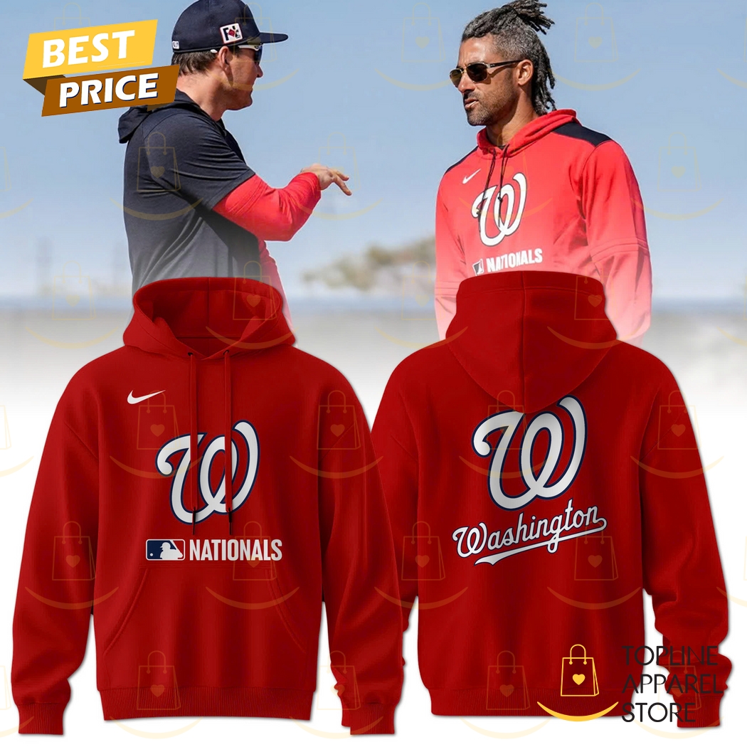 Washington Nationals 2025 Red Hoodie Washington Nationals 2025 Red Hoodie