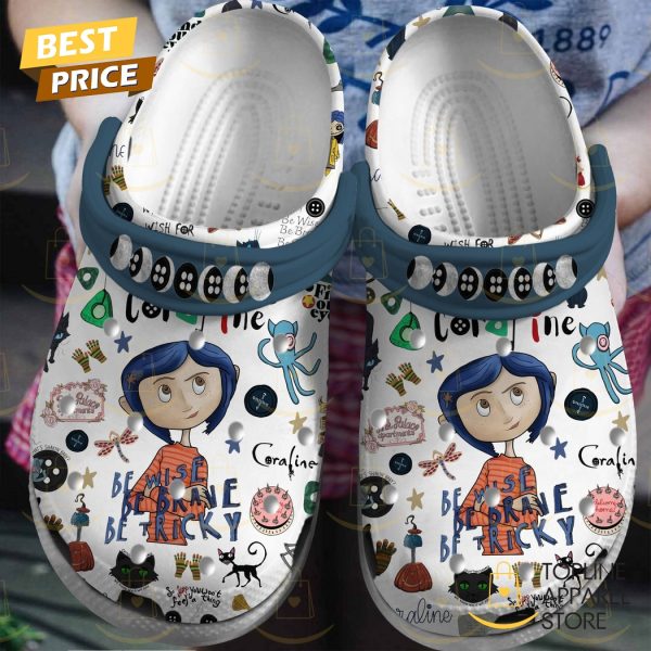 Coraline Be Wise Be Brave Be Tricky Crocs