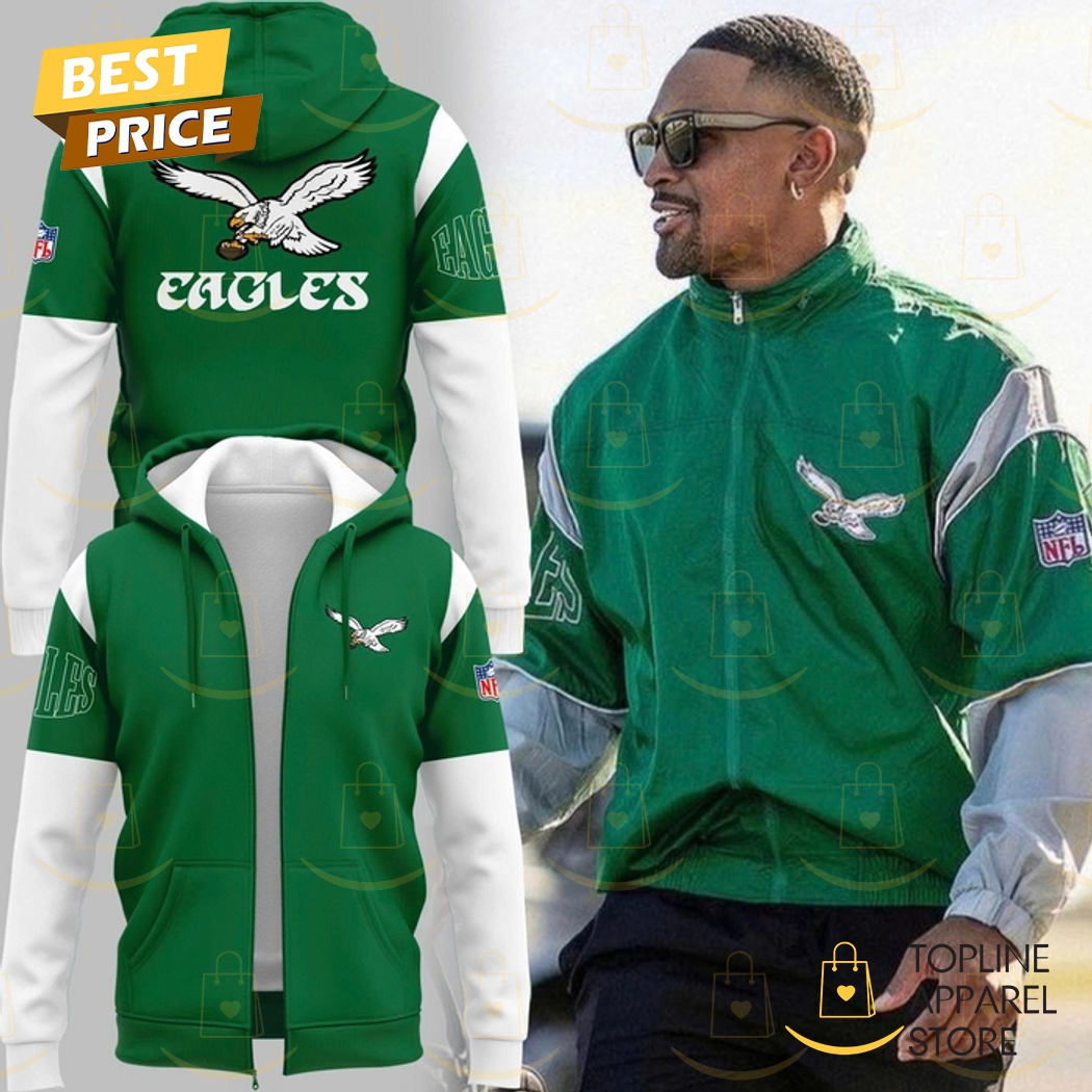 2025 Kelly Green Philadelphia Eagles Zip Hoodie 2025 Kelly Green Philadelphia Eagles Zip Hoodie