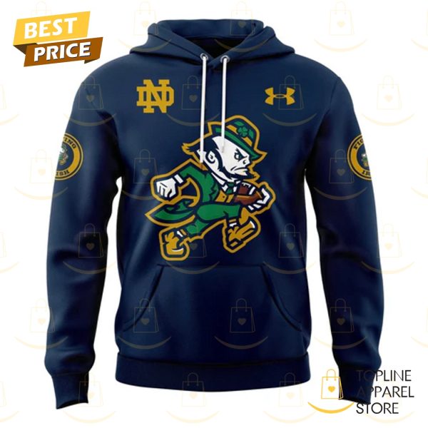 Notre Dame Fighting Irish Football Leprechaun Collection 2025 Hoodie – Blue