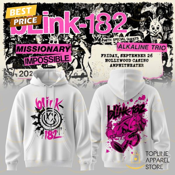 Blink-182 Tour Life Missionary Impossible 2025 Hoodie