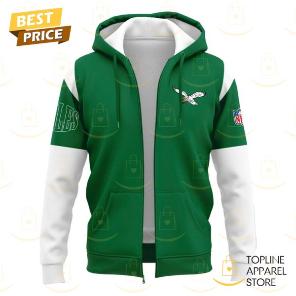 2025 Kelly Green Philadelphia Eagles Zip Hoodie