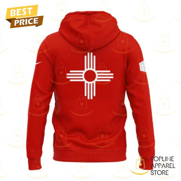 New Mexico Lobos Wordmark Logo Uniform Hoodie – Red