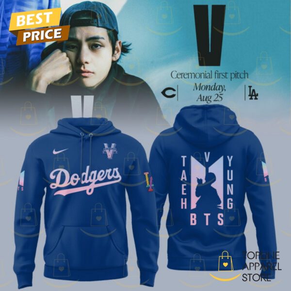 Los Angeles Dodgers x V BTS Ceremonial First Pitch Hoodie – Blue