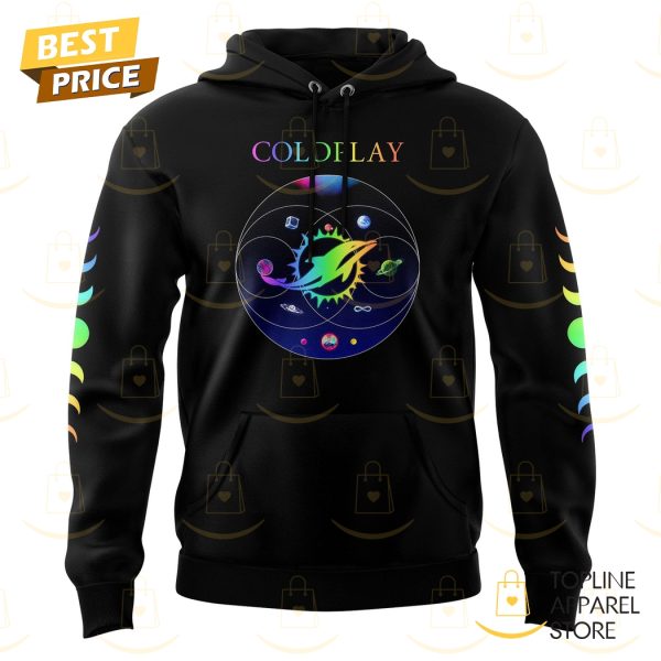 Coldplay 2025 Miami Tour Miami Dolphins Hoodie