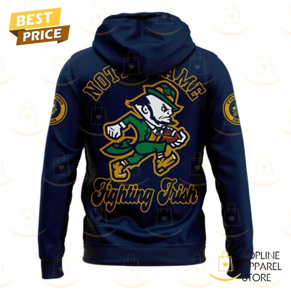 Notre Dame Fighting Irish Football Leprechaun Collection 2025 Hoodie – Blue