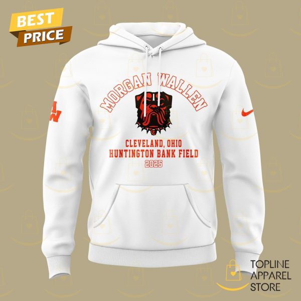 Wallen x Cleveland Browns Im The Problem 2025 Tour Hoodie – White