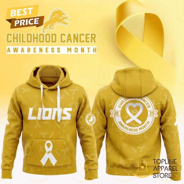 Detroit Lions Childhood Cancer Awareness Month 2025 Hoodie