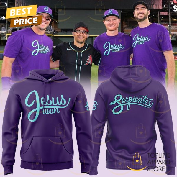 Arizona Diamondbacks Jesus Won Hoodie – Purple