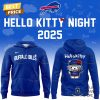 Buffalo Bills Football Helmet PWR UP US Tour 2025 Grey Hoodie