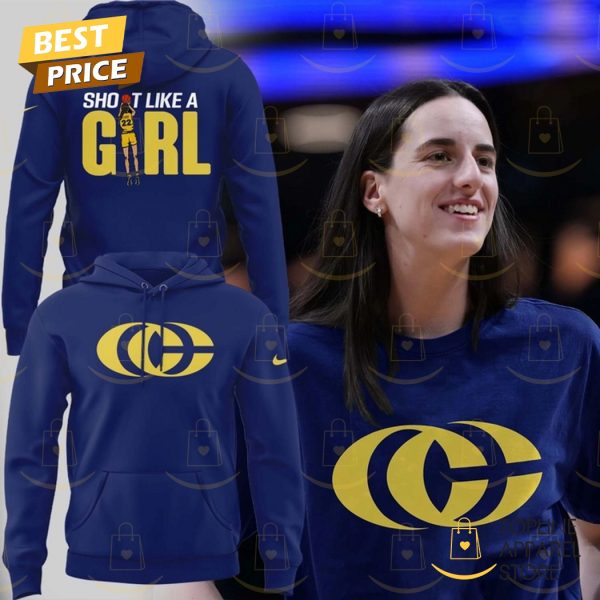 Caitlin Clark Indiana Fever Shoot Like A Girll Hoodie – Blue