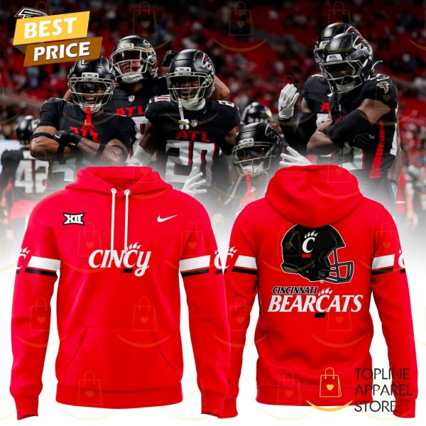 Cincinnati Bearcats Football Big 12 Black Pullover 2025 Hoodie