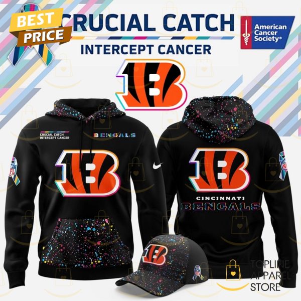 Cincinnati Bengals Crucial Catch 2025 Hoodie Black