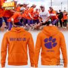 Clemson Tigers Why Not US 2025 Hoodie – White