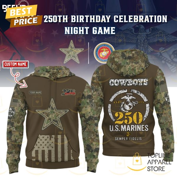 Dallas Cowboys US Marine Corps 250th Anniversary Hoodie