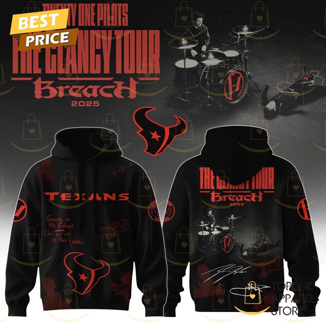 HOU x Twenty One Pilots The Clancy World Tour Hoodie HOU x Twenty One Pilots The Clancy World Tour Hoodie