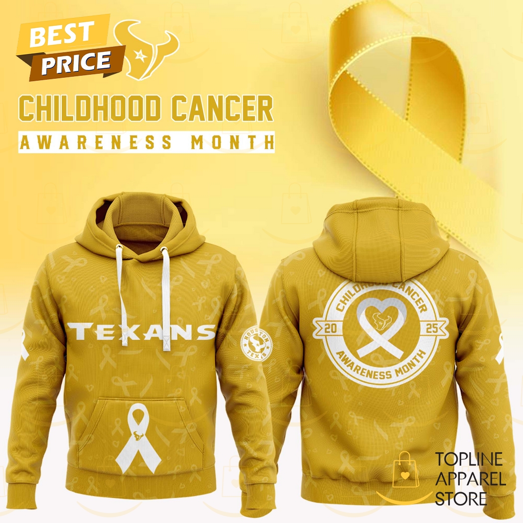Houston Texans Childhood Cancer Awareness Month 2025 Hoodie Houston Texans Childhood Cancer Awareness Month 2025 Hoodie