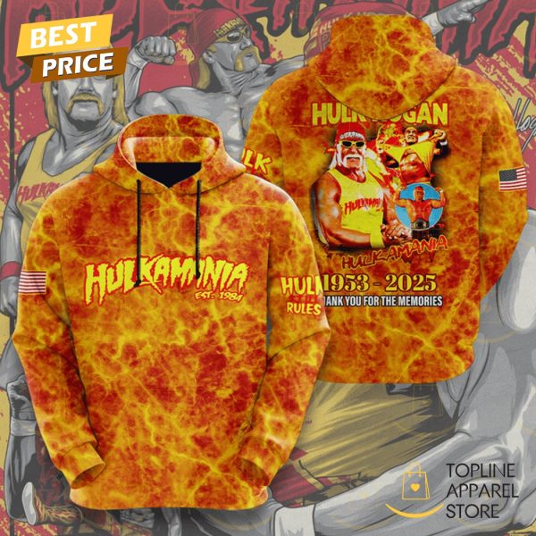 Hulk Hogan RIP 1953 2025 Thank You For The Memories Hoodie