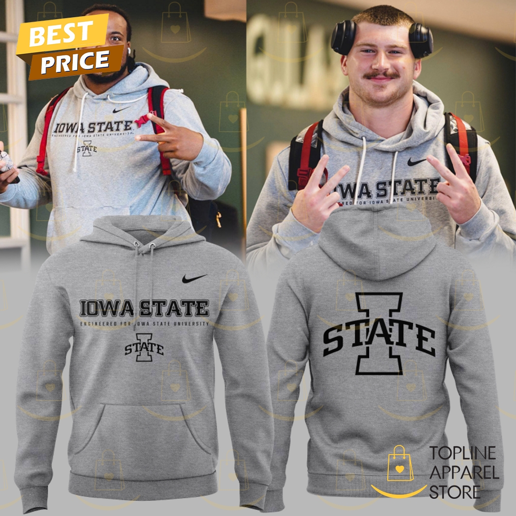 Iowa State Cyclones Football 2025 Hoodie - Grey Iowa State Cyclones Football 2025 Hoodie - Grey