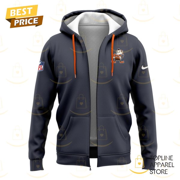 Cleveland Browns 2025 Grey Zip Hoodie