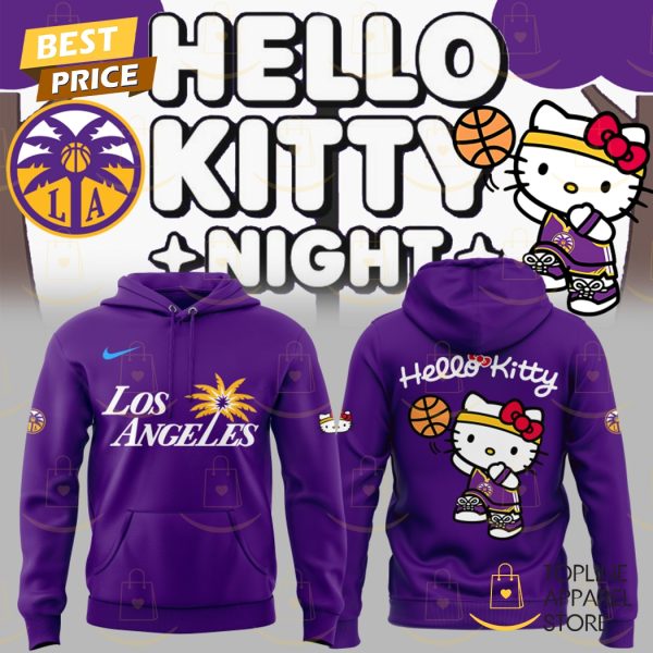 Los Angeles Sparks Kitty 2025 Purple Hoodie
