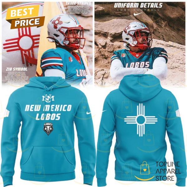 New Mexico Lobos Wordmark Logo Uniform Hoodie