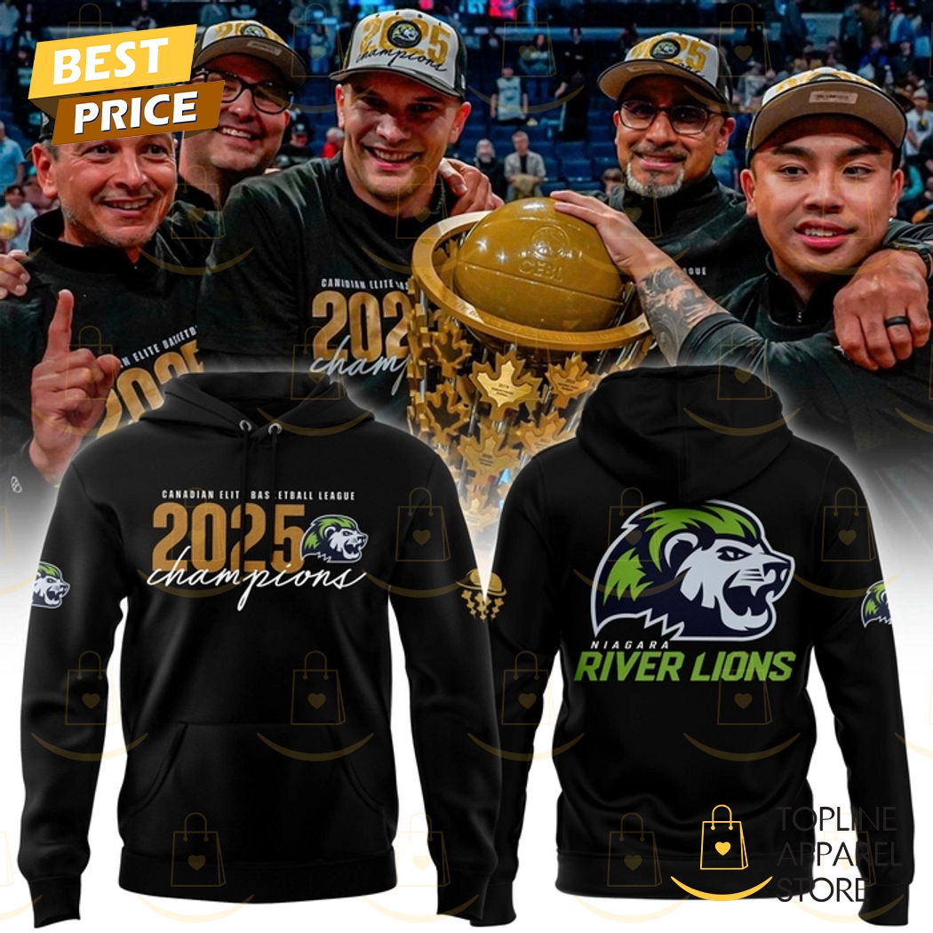 Niagara River Lions Basketball Champions 2025 Hoodie Niagara River Lions Basketball Champions 2025 Hoodie