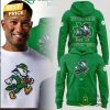 Notre Dame Fighting Irish Football Leprechaun 2025 Hoodie – White