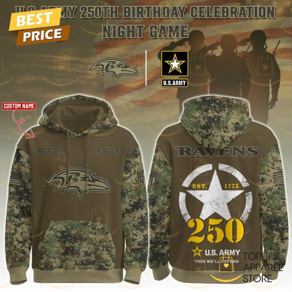 Personalized BAL-Army 250th Birthday Hoodie